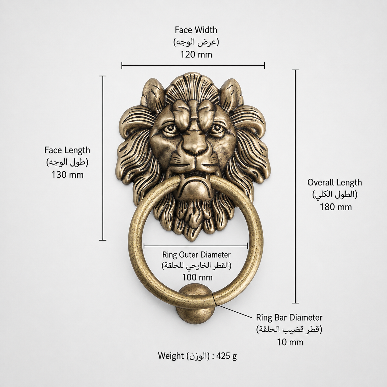 Entry Door Handles & Locks T0405 in Solid brass for entry doors and interior doors, product number T0405, T0405 - Antique bronze - Face length 120mm