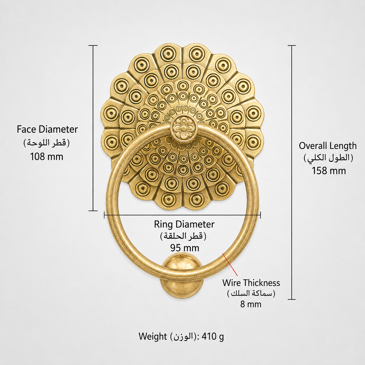 Entry Door Handles & Locks T0701 in Solid brass for entry doors and interior doors, product number T0701, T0701 - Brass - 108mm