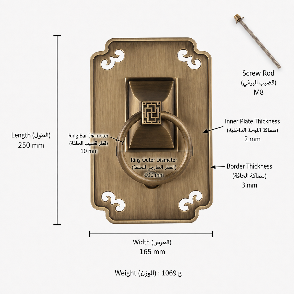 Entry Door Handles & Locks T0813 in Solid brass for entry doors and interior doors, product number T0813, T0813 - Small
