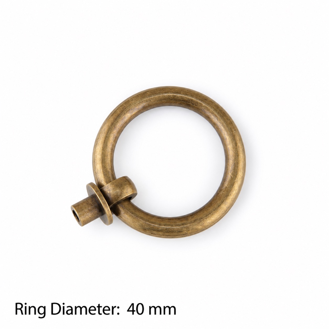 Classic Handles & Knobs T2313 in Solid brass for cabinets, wardrobes and furniture, product number T2313, T2313 - Antique bronze - 40mm