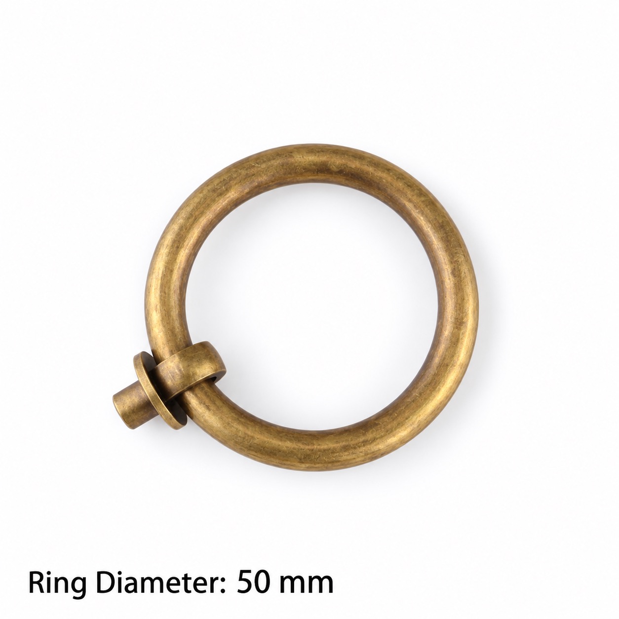 Classic Handles & Knobs T2313 in Solid brass for cabinets, wardrobes and furniture, product number T2313, T2313 - Antique bronze - 50mm