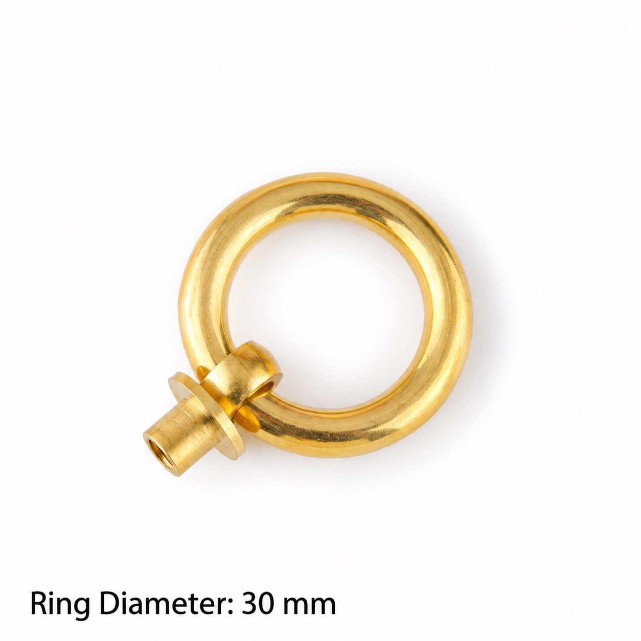 Classic Handles & Knobs T2313 in Solid brass for cabinets, wardrobes and furniture, product number T2313, T2313 - Brass - 30mm