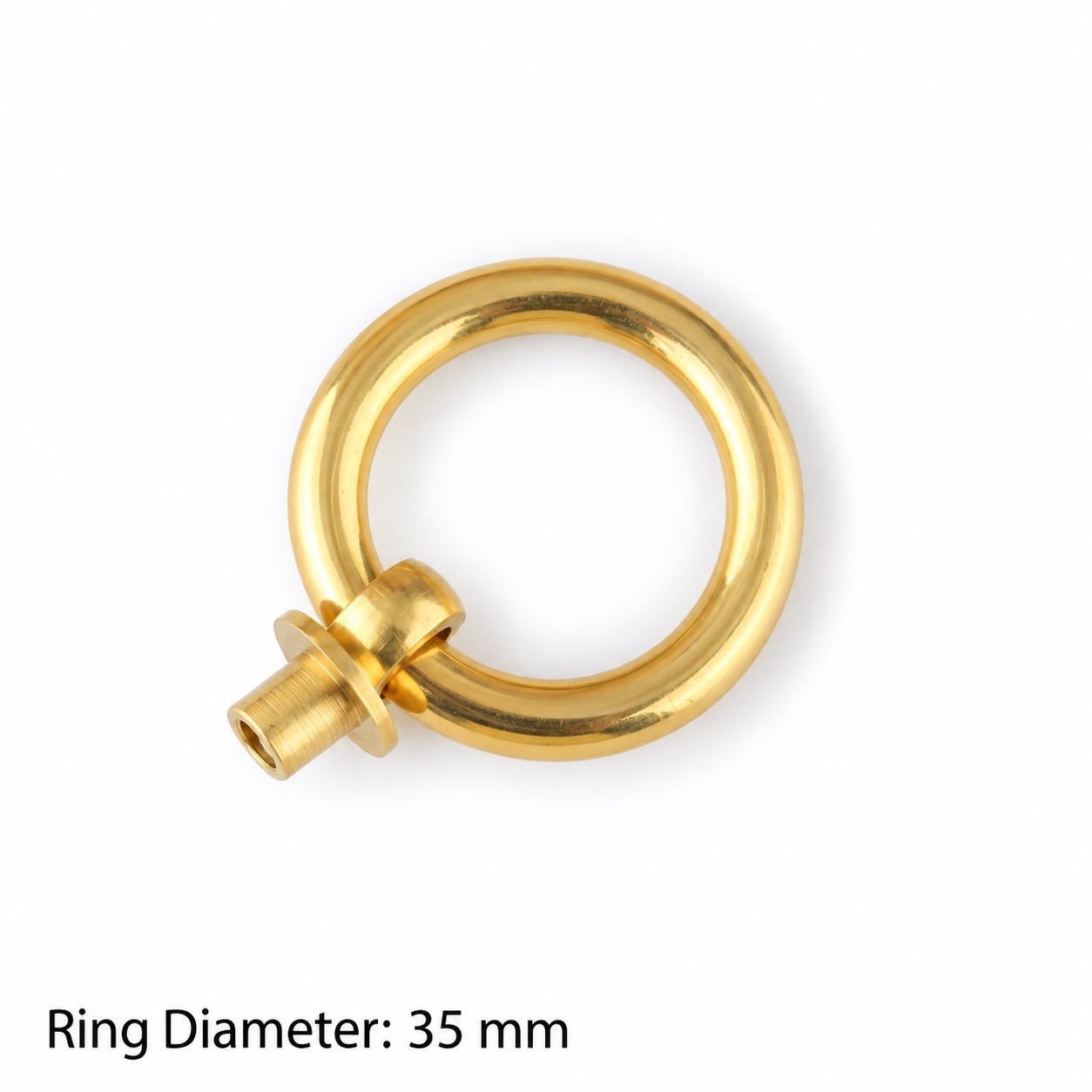 Classic Handles & Knobs T2313 in Solid brass for cabinets, wardrobes and furniture, product number T2313, T2313 - Brass - 35mm