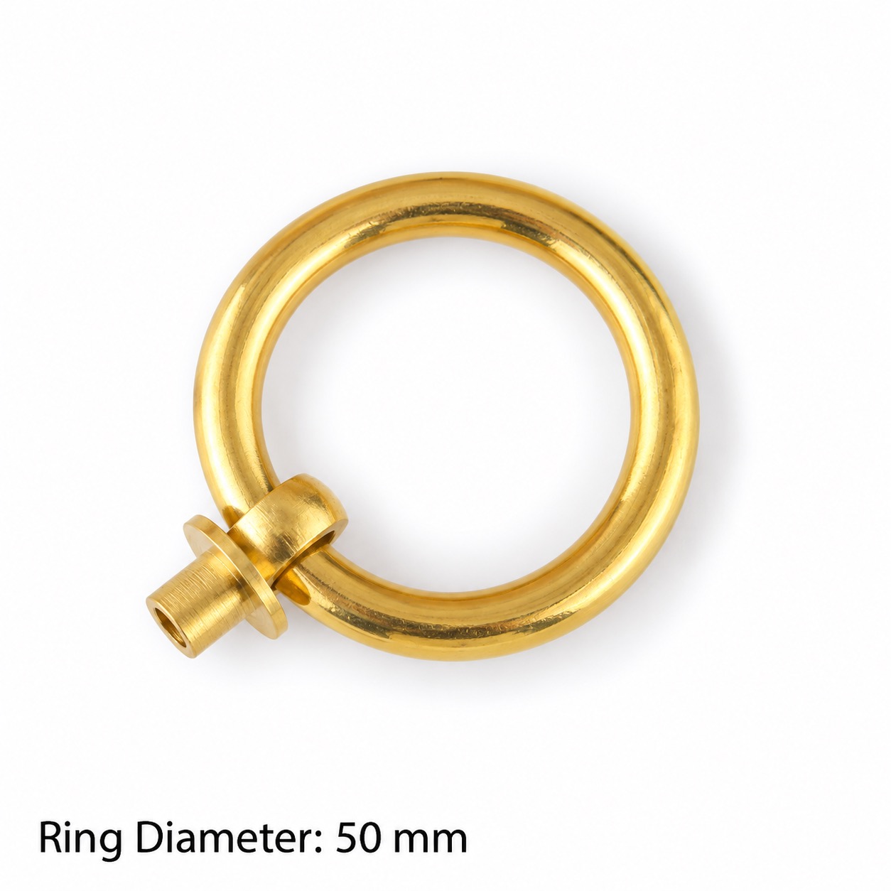 Classic Handles & Knobs T2313 in Solid brass for cabinets, wardrobes and furniture, product number T2313, T2313 - Brass - 50mm