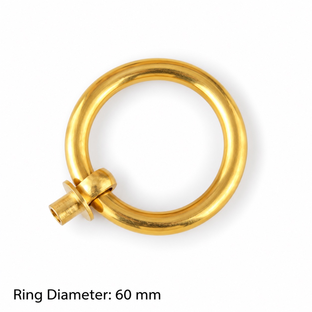 Classic Handles & Knobs T2313 in Solid brass for cabinets, wardrobes and furniture, product number T2313, T2313 - Brass - 60mm