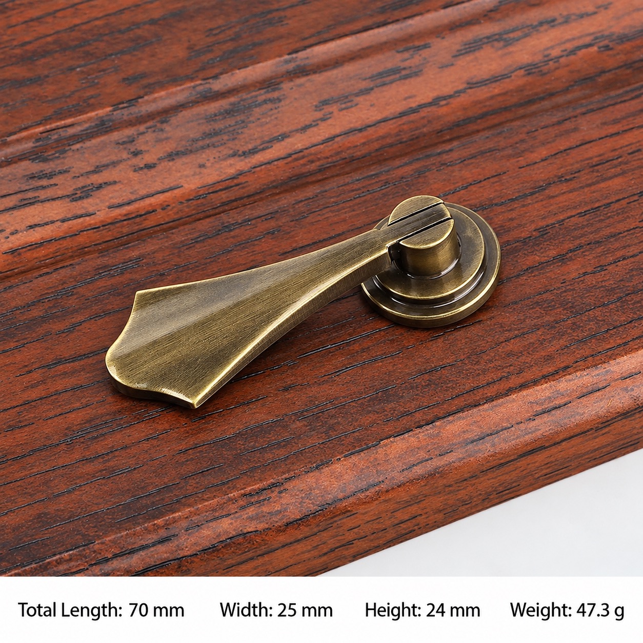 Classic Handles & Knobs T2528 in Solid brass for cabinets, wardrobes and furniture, product number T2528, T2528 - Antique bronze