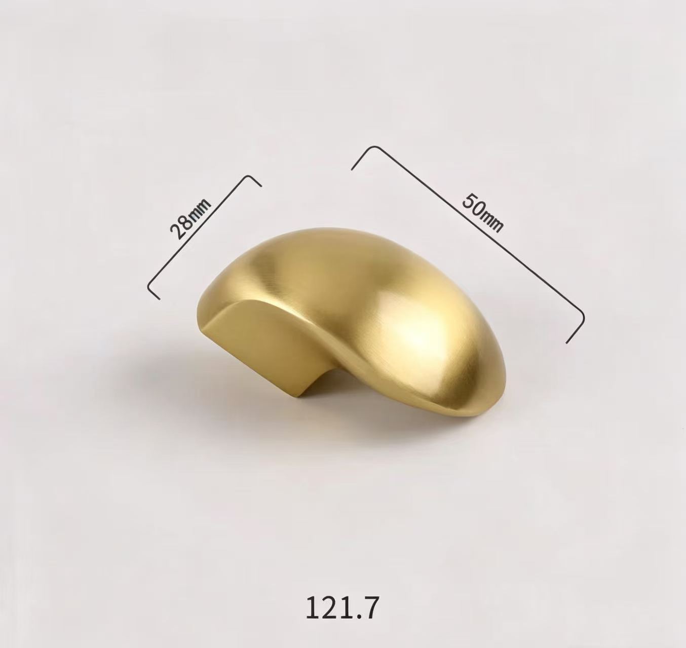 Modern Handles & Knobs T26005 in Solid brass for cabinets, wardrobes and furniture, product number T26005, T26005 - Matte brushed