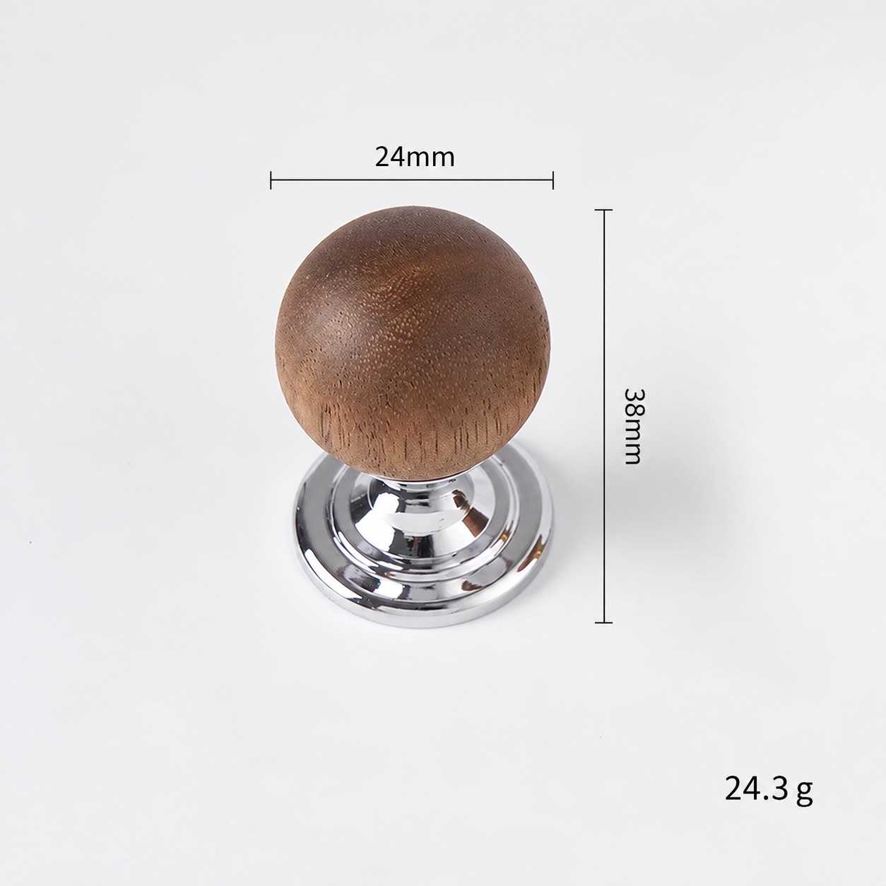 Modern Handles & Knobs T26006 in Solid brass for cabinets, wardrobes and furniture, product number T26006, T26006 - Silver