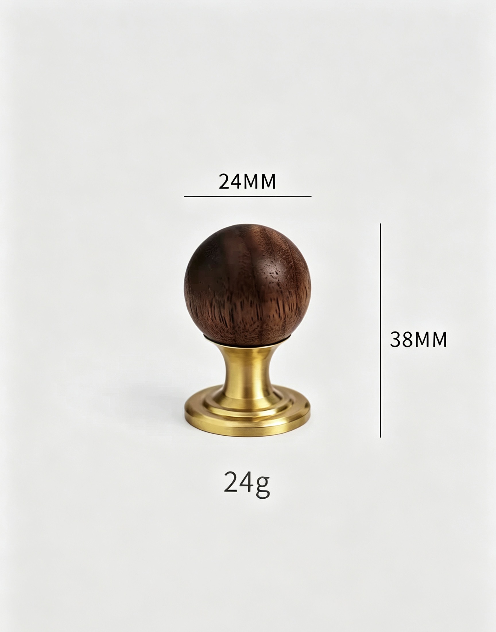 Modern Handles & Knobs T26023 in Solid brass for cabinets, wardrobes and furniture, product number T26023, T26023 - Gold