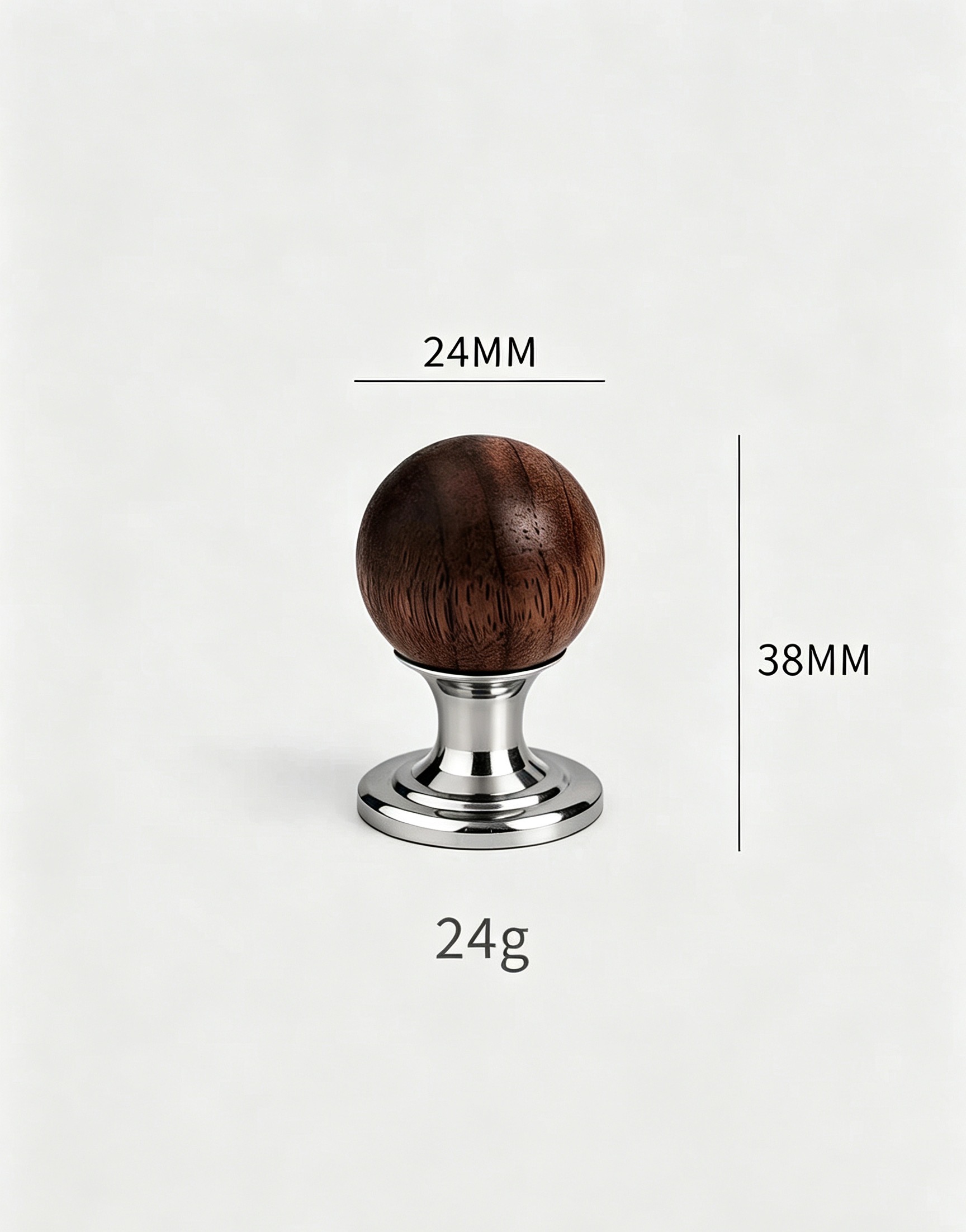 Modern Handles & Knobs T26023 in Solid brass for cabinets, wardrobes and furniture, product number T26023, T26023 - Silver