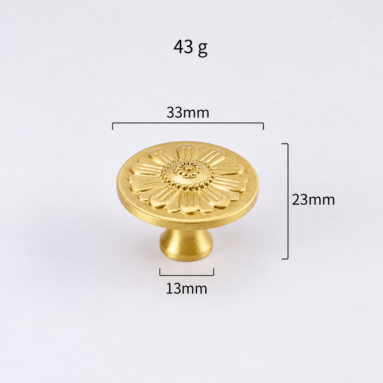 Modern Handles & Knobs T26035 in Solid brass for cabinets, wardrobes and furniture, product number T26035, T26035 - Matte