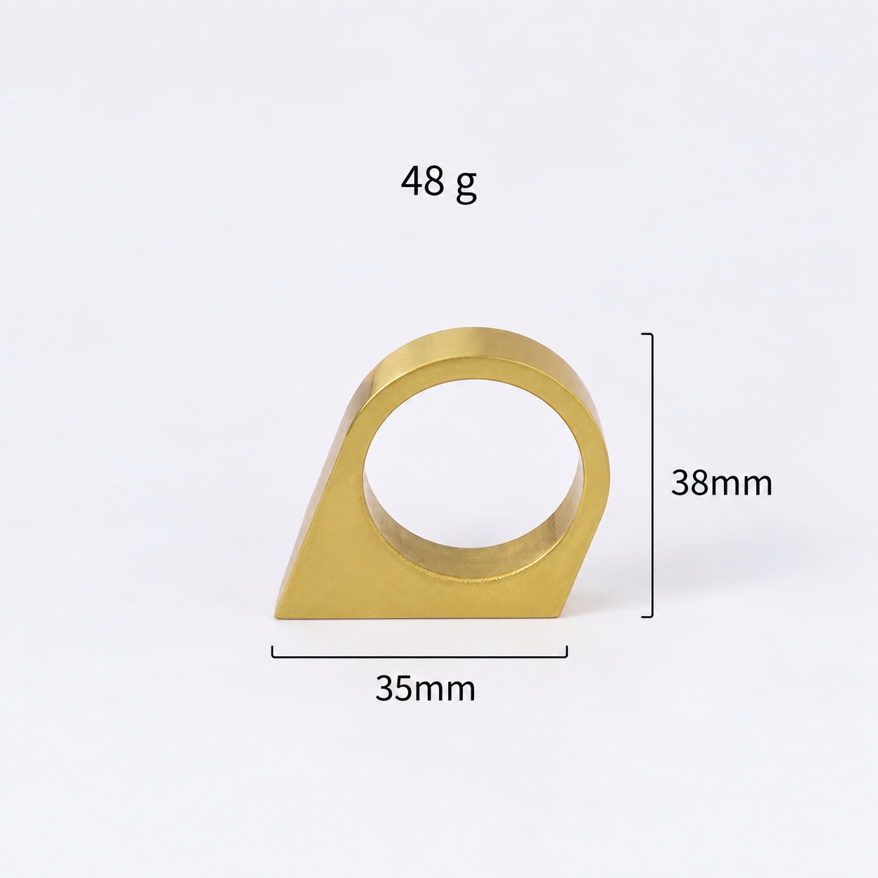 Modern Handles & Knobs T26036A in Solid brass for cabinets, wardrobes and furniture, product number T26036A, T26036A - Matte