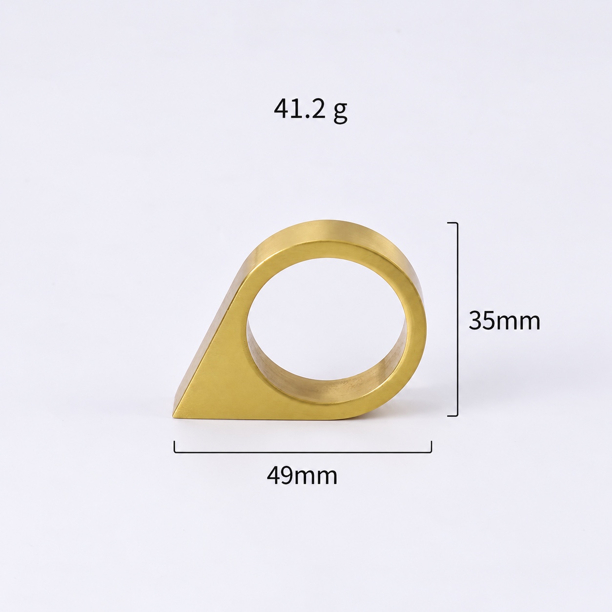 Modern Handles & Knobs T26036B in Solid brass for cabinets, wardrobes and furniture, product number T26036B, T26036B - Matte