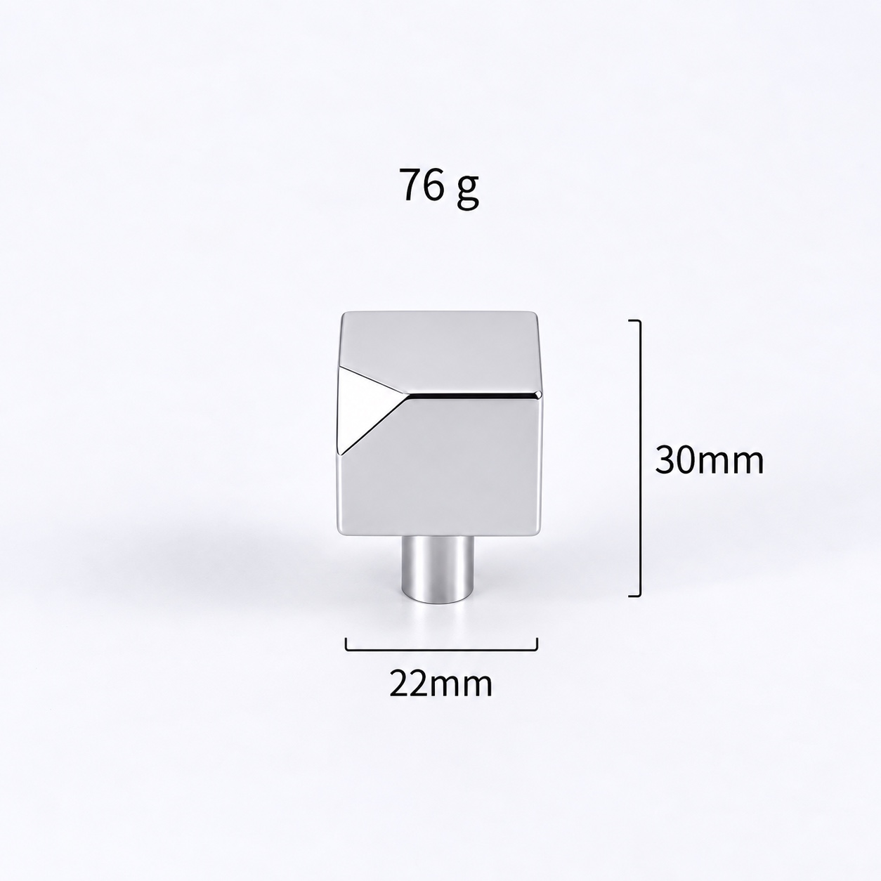 Modern Handles & Knobs T26038A in Solid brass for cabinets, wardrobes and furniture, product number T26038A, T26038A - Silver