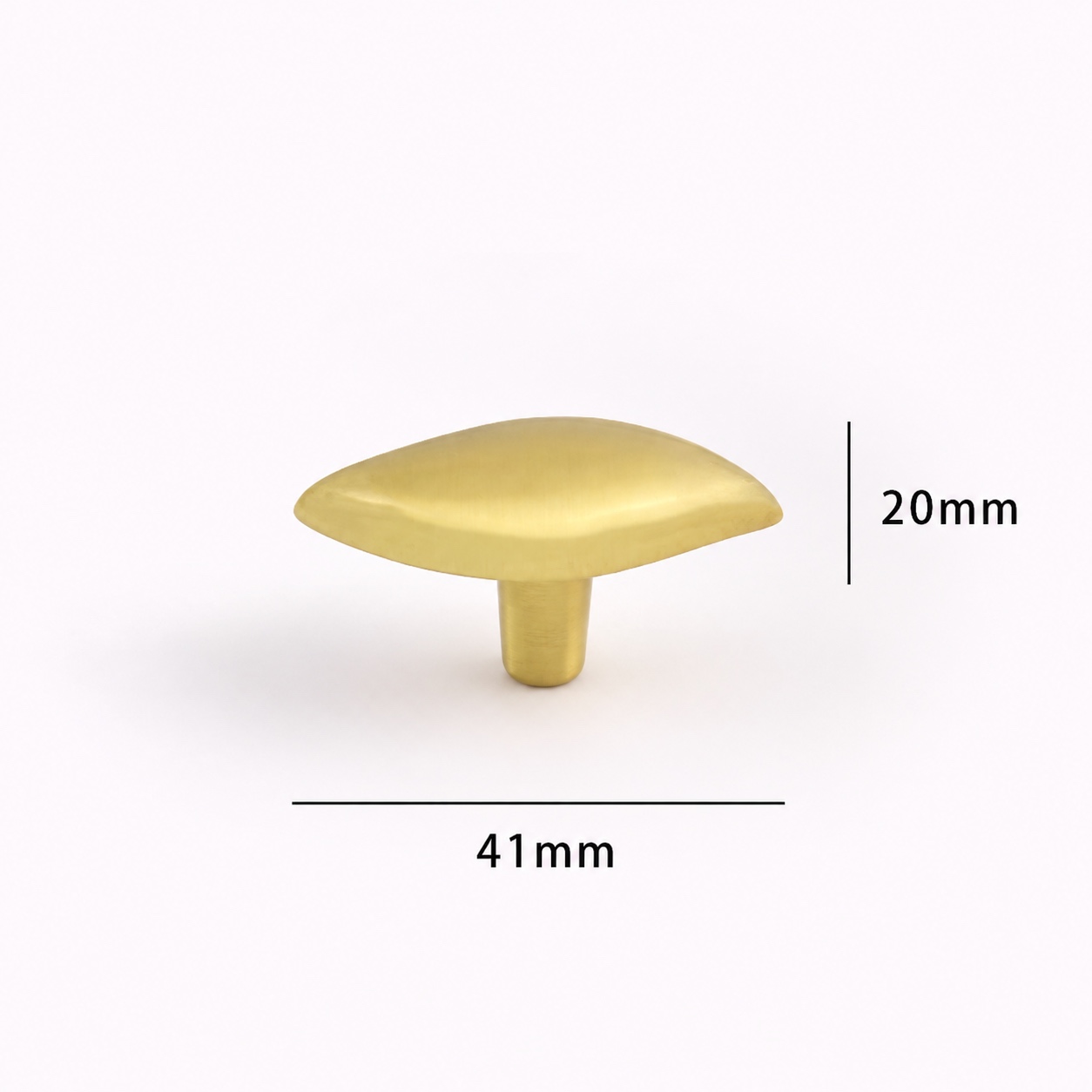 Modern Handles & Knobs T2610 in Solid brass for cabinets, wardrobes and furniture, product number T2610, T2610 - Matte