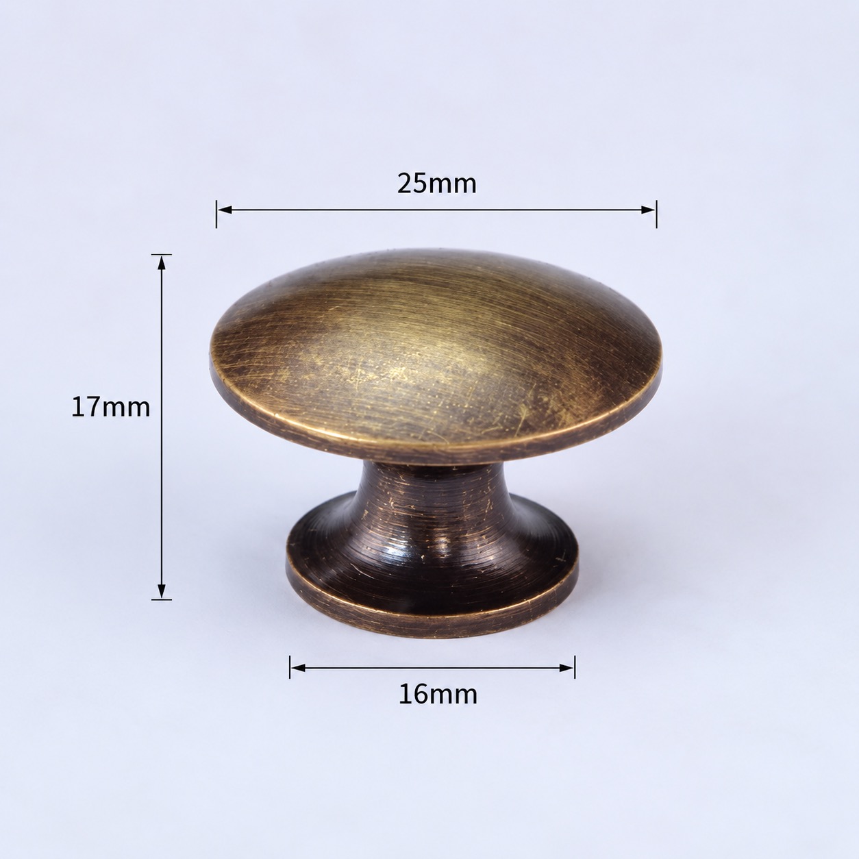 Modern Handles & Knobs T2617 in Solid brass for cabinets, wardrobes and furniture, product number T2617, T2617 - Antique bronze