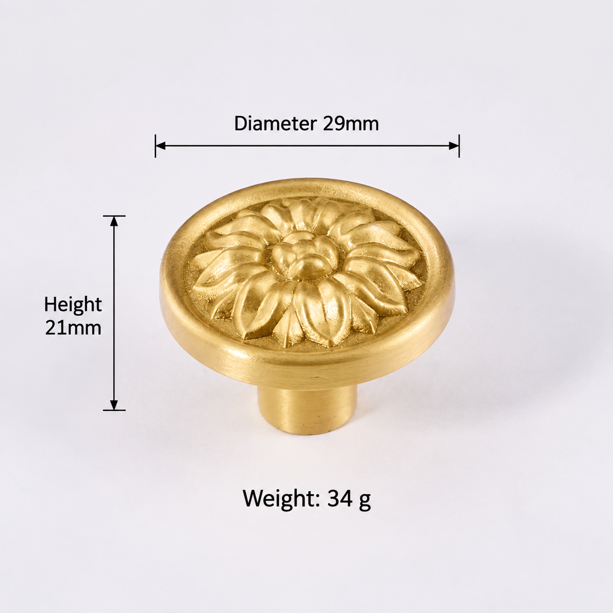 Modern Handles & Knobs T2619 in Solid brass for cabinets, wardrobes and furniture, product number T2619, T2619 - Matte