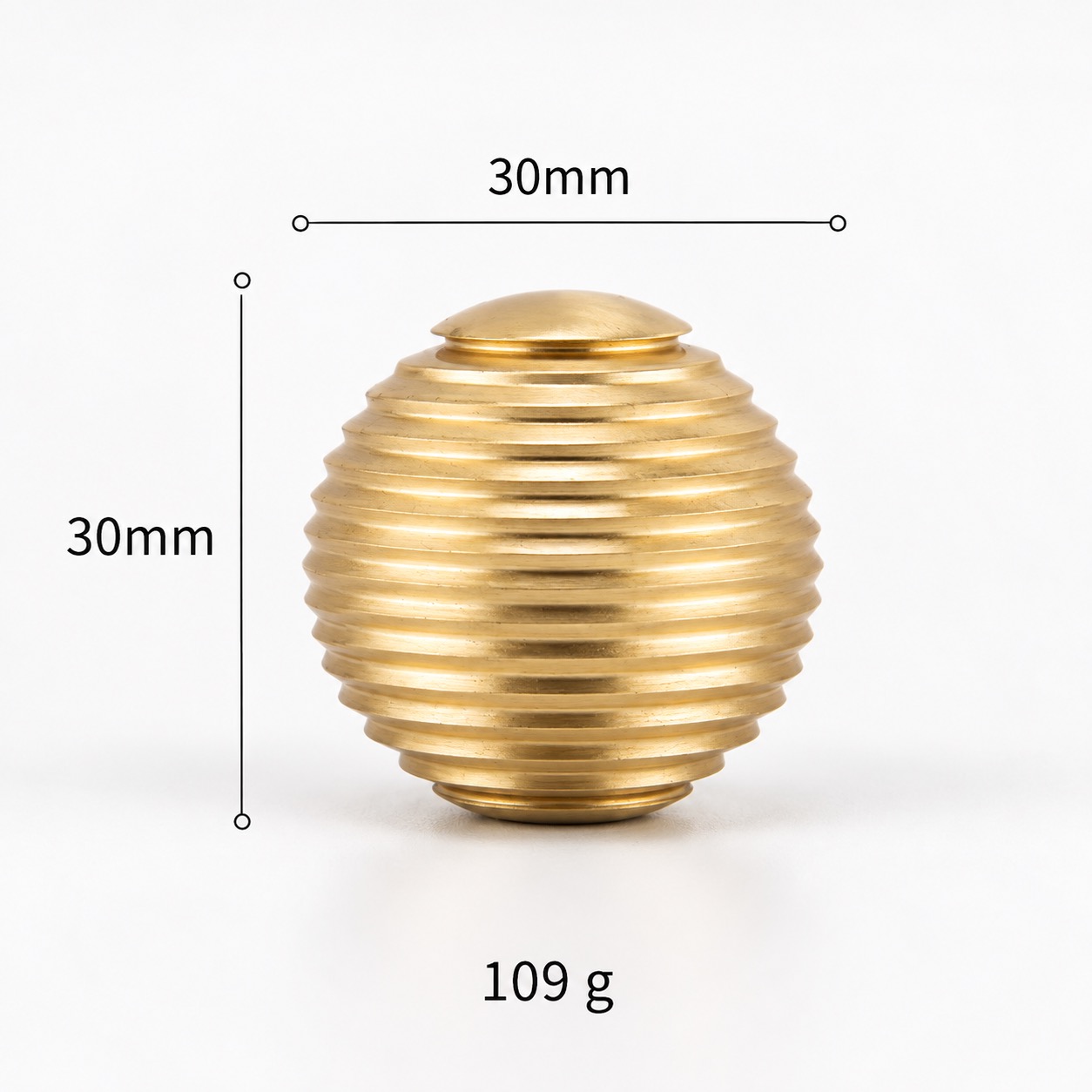 Modern Handles & Knobs T2642 in Solid brass for cabinets, wardrobes and furniture, product number T2642, T2642 - Matte - 30mm