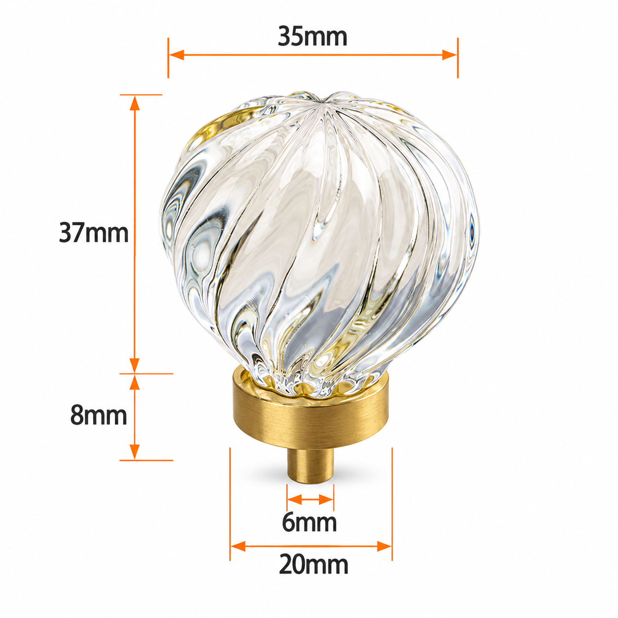 Modern Handles & Knobs T2656 in Solid brass for cabinets, wardrobes and furniture, product number T2656, T2656 - Clear hot - air balloon