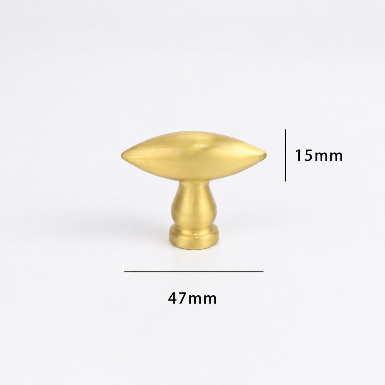 Modern Handles & Knobs T2674 in Solid brass for cabinets, wardrobes and furniture, product number T2674, T2674