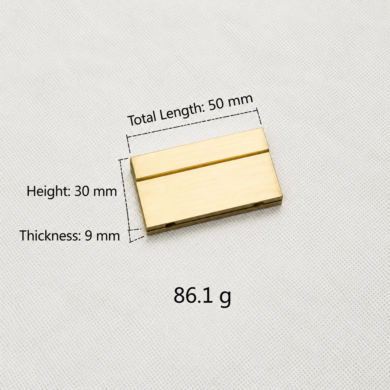 Modern Handles & Knobs T2921 in Solid brass for cabinets, wardrobes and furniture, product number T2921, T2921 - Matte - 50mm