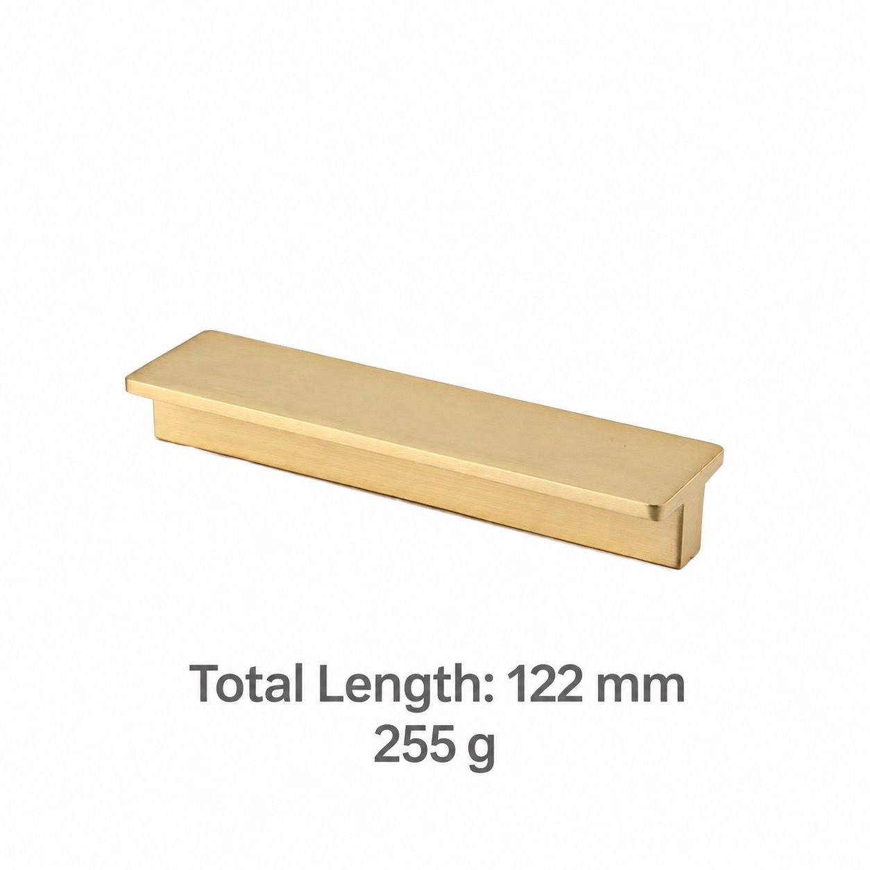 Modern Handles & Knobs T2926 in Solid brass for cabinets, wardrobes and furniture, product number T2926, T2926 - Matte - 122mm