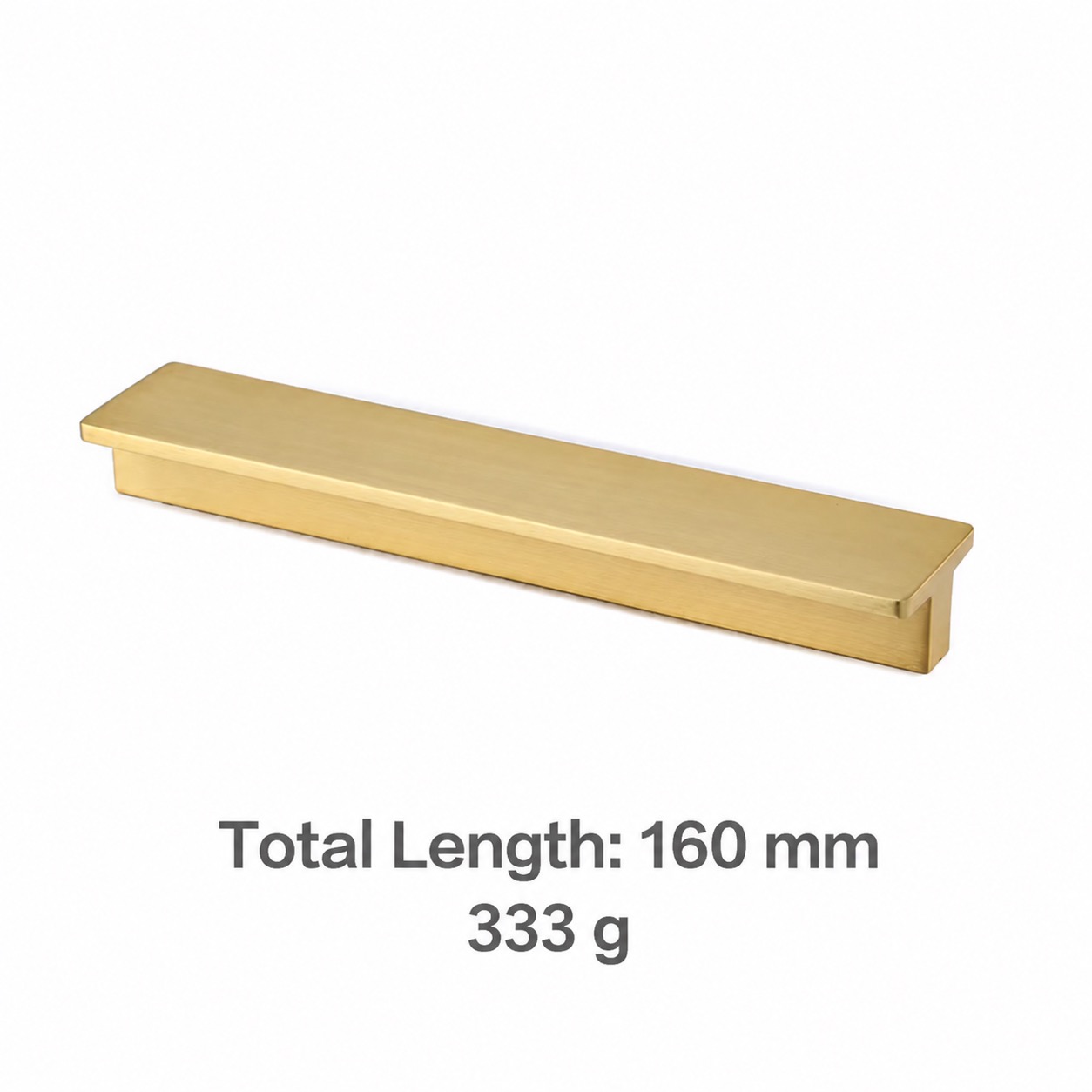 Modern Handles & Knobs T2926 in Solid brass for cabinets, wardrobes and furniture, product number T2926, T2926 - Matte - 160mm