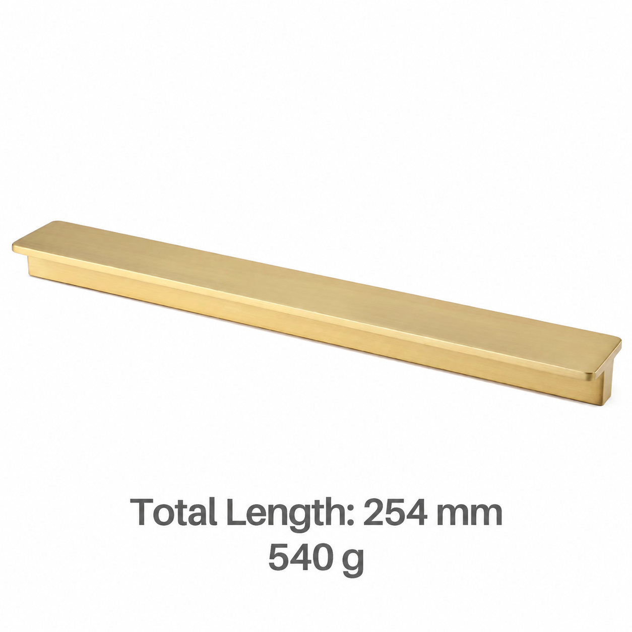 Modern Handles & Knobs T2926 in Solid brass for cabinets, wardrobes and furniture, product number T2926, T2926 - Matte - 254mm