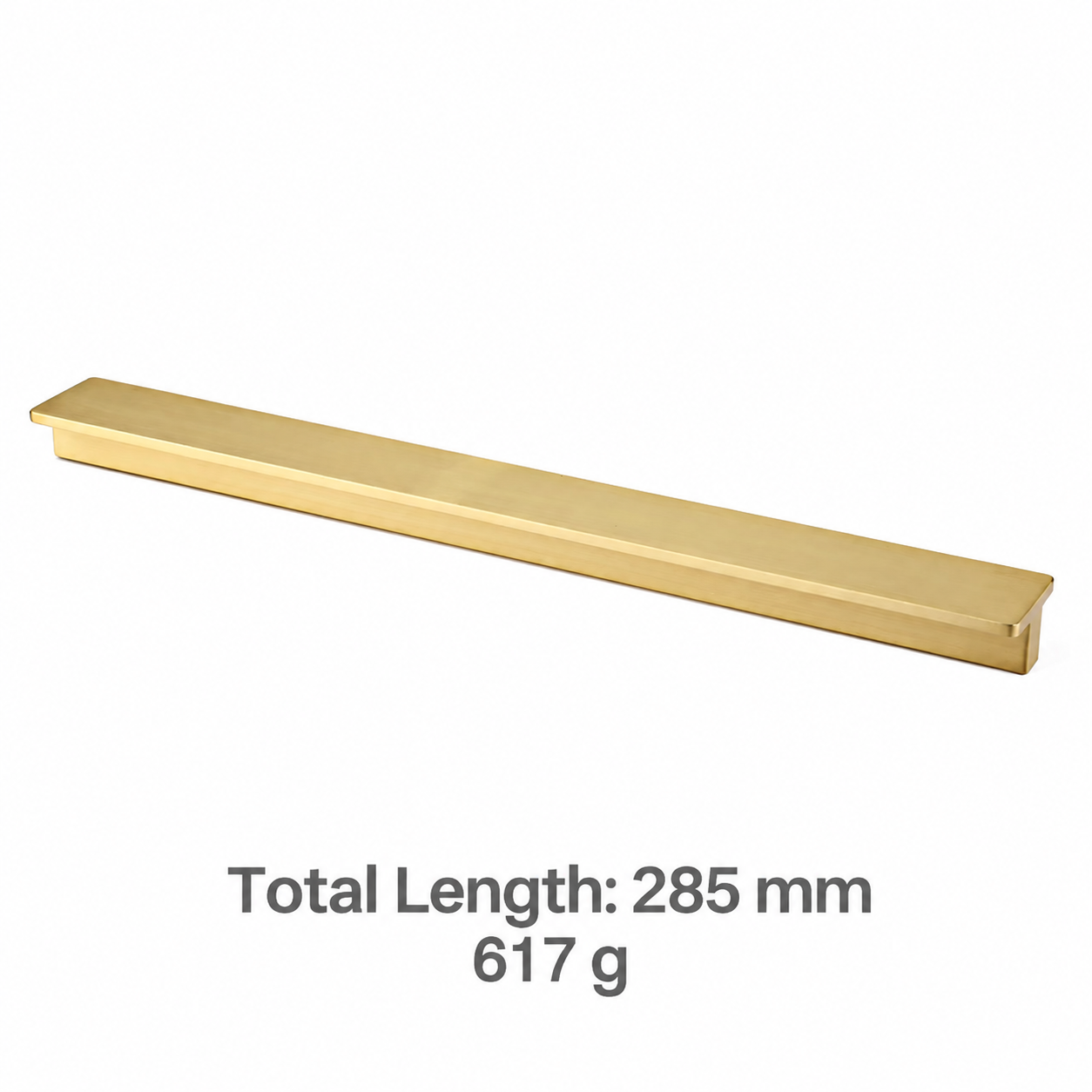 Modern Handles & Knobs T2926 in Solid brass for cabinets, wardrobes and furniture, product number T2926, T2926 - Matte - 285mm
