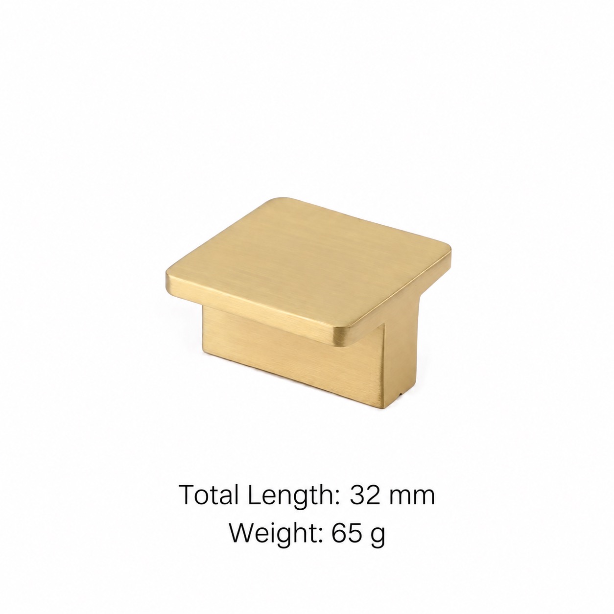 Modern Handles & Knobs T2926 in Solid brass for cabinets, wardrobes and furniture, product number T2926, T2926 - Matte - 32mm
