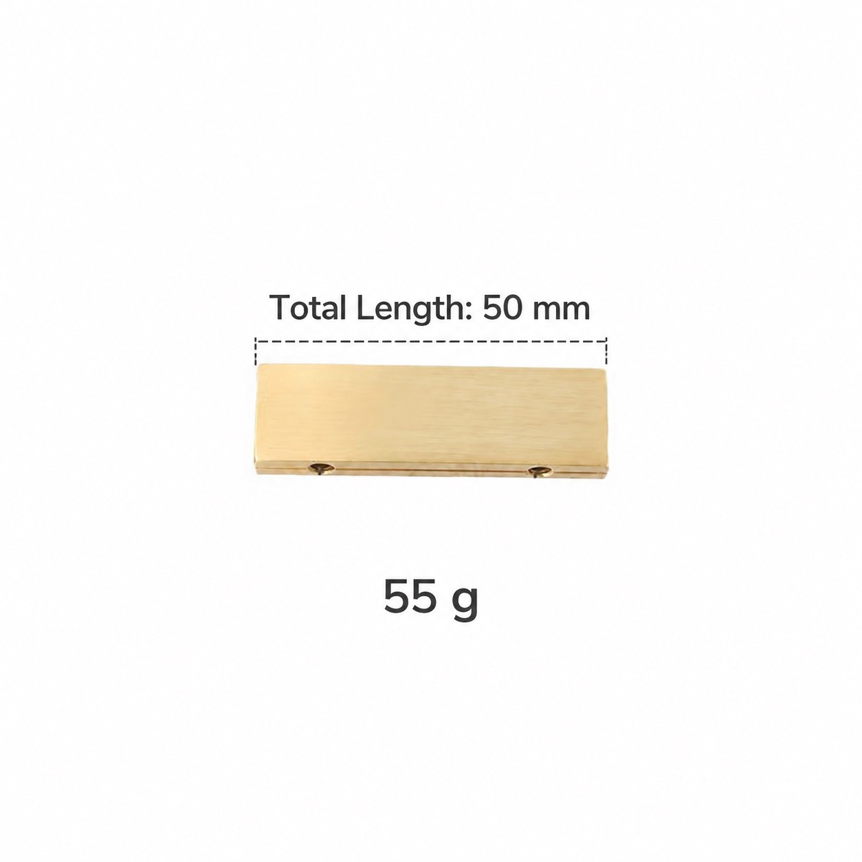 Modern Handles & Knobs T2927 in Solid brass for cabinets, wardrobes and furniture, product number T2927, T2927 - Matte - 50mm