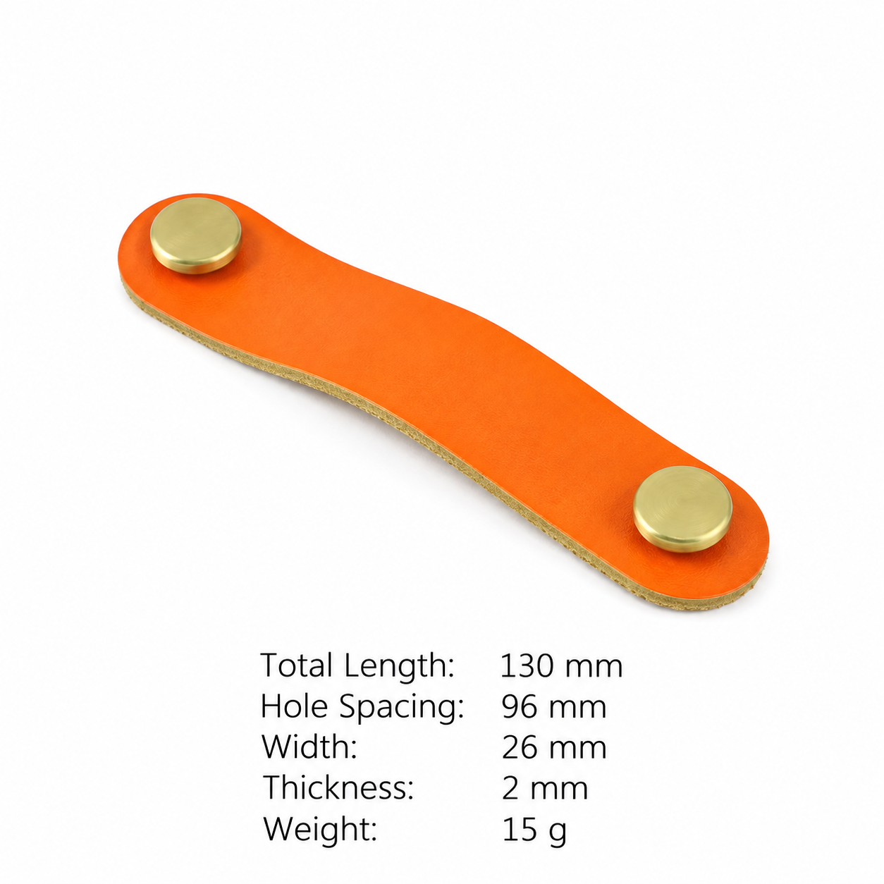 Modern Handles & Knobs T2953 in Solid brass for cabinets, wardrobes and furniture, product number T2953, T2953 - SKU variant - 130mm