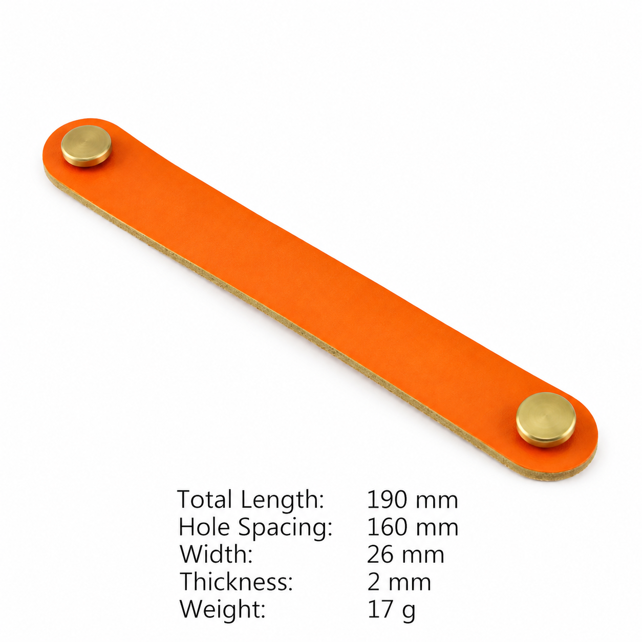 Modern Handles & Knobs T2953 in Solid brass for cabinets, wardrobes and furniture, product number T2953, T2953 - SKU variant - 190mm