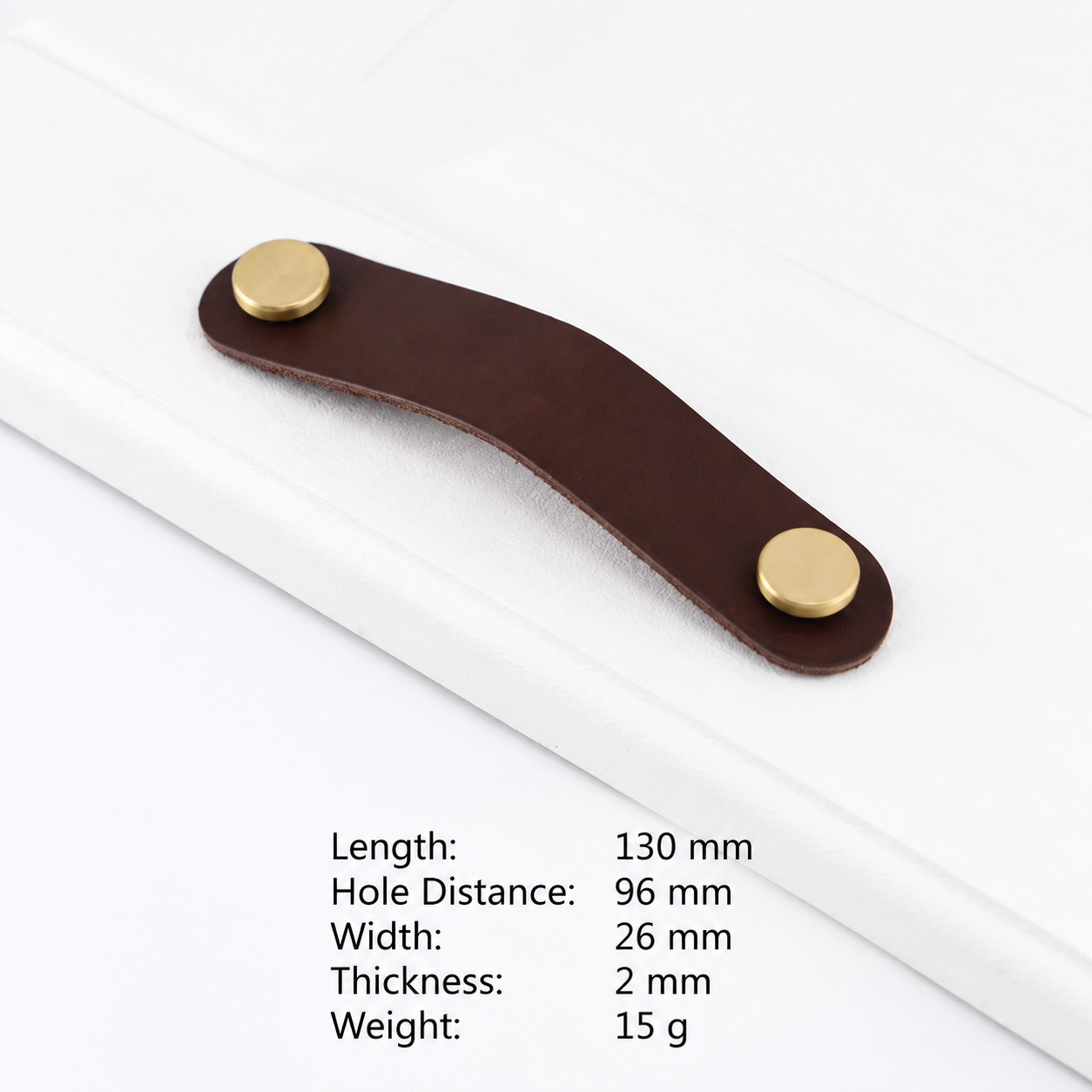 Modern Handles & Knobs T2953 in Solid brass for cabinets, wardrobes and furniture, product number T2953, T2953 - SKU variant - 130mm