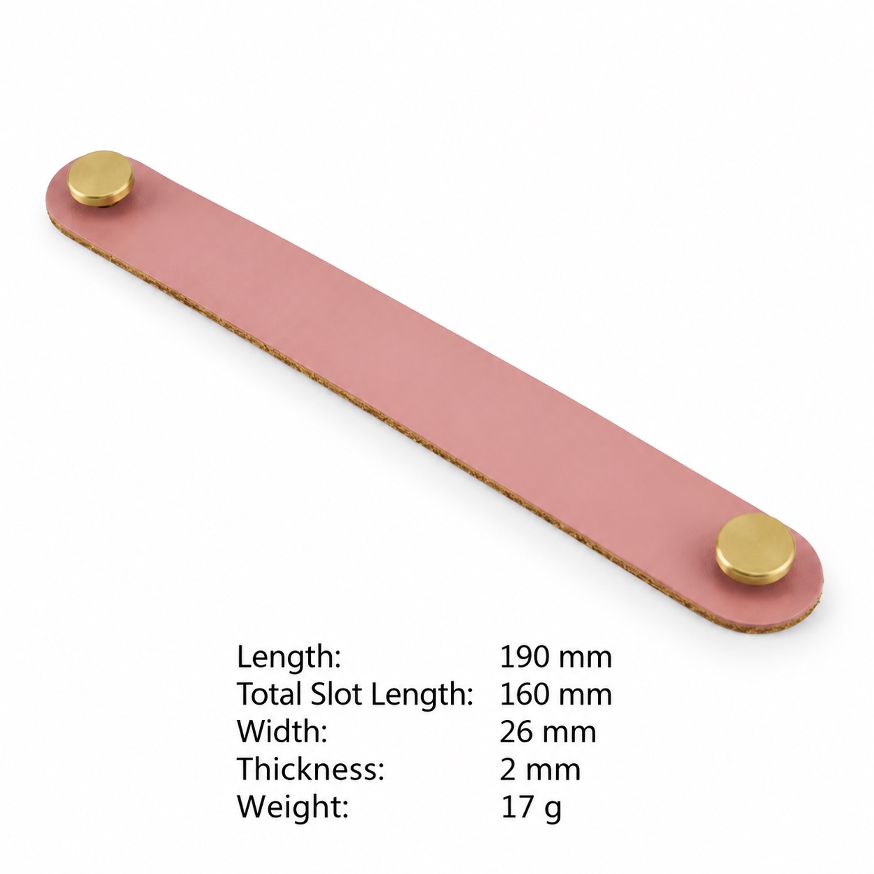 Modern Handles & Knobs T2953 in Solid brass for cabinets, wardrobes and furniture, product number T2953, T2953 - SKU variant - 190mm
