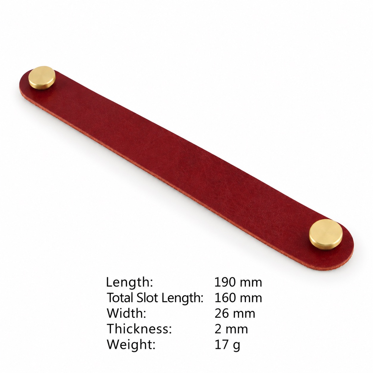 Modern Handles & Knobs T2953 in Solid brass for cabinets, wardrobes and furniture, product number T2953, T2953 - SKU variant - 190mm