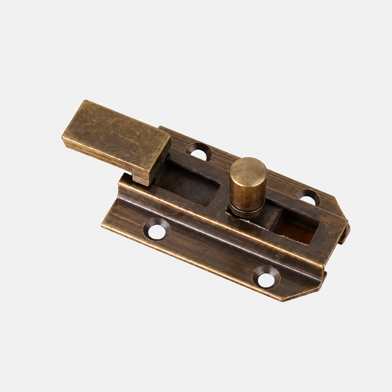 Bolts & Hinges T1308 in Solid brass for doors and furniture hardware, product number T1308, T1308 - Antique bronze - 4cm