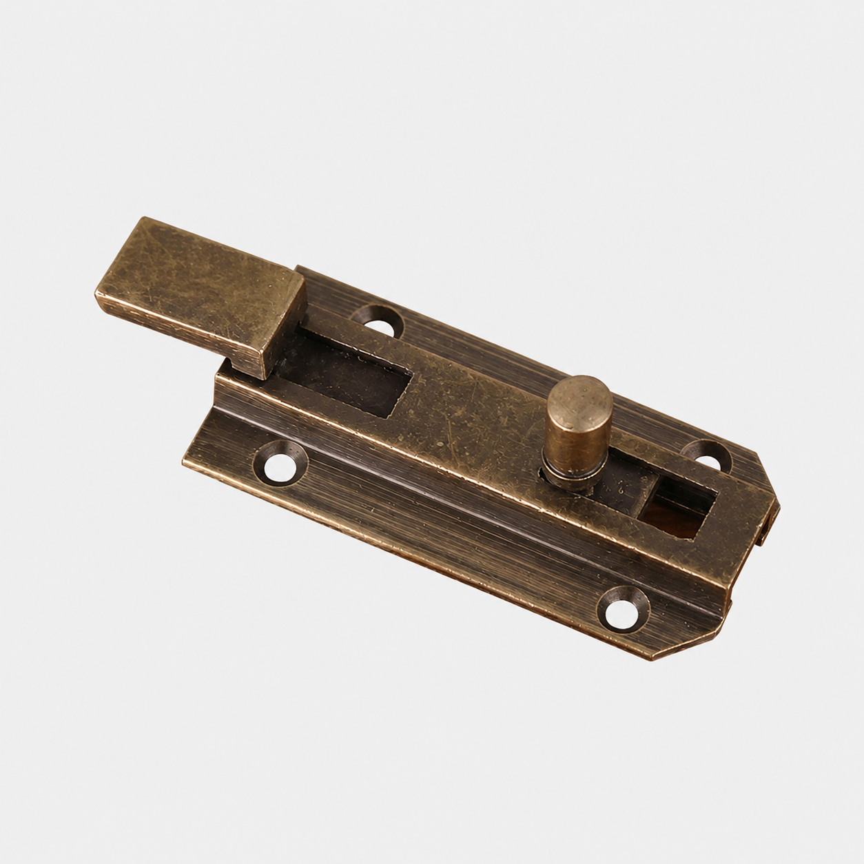 Bolts & Hinges T1308 in Solid brass for doors and furniture hardware, product number T1308, T1308 - Antique bronze - 6cm