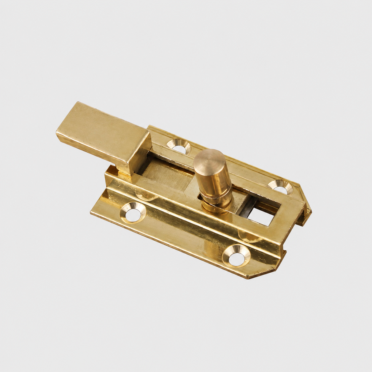 Bolts & Hinges T1308 in Solid brass for doors and furniture hardware, product number T1308, T1308 - Polished brass - 4cm