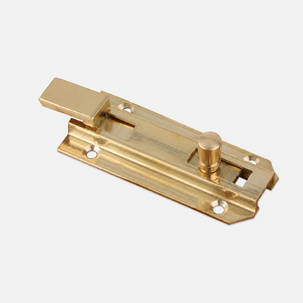 Bolts & Hinges T1308 in Solid brass for doors and furniture hardware, product number T1308, T1308 - Polished brass - 6cm
