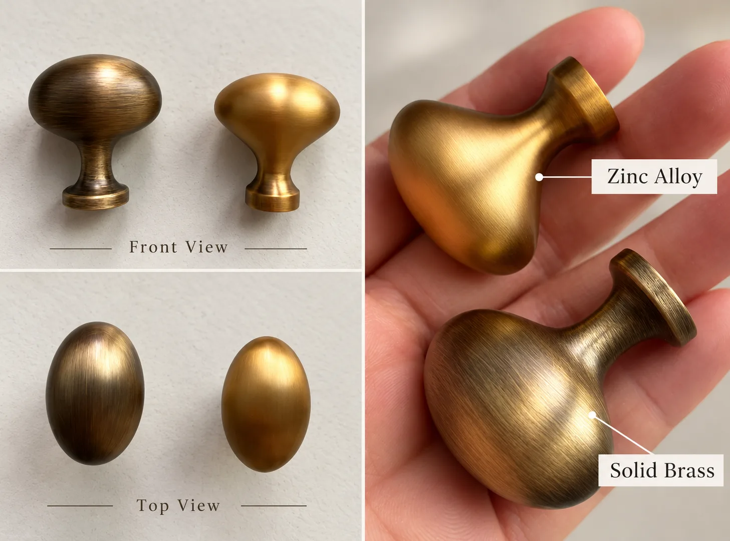 Solid Brass vs Zinc Alloy Cabinet Hardware: Which Is Better for Your Project?